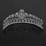 Maxbell Princess Stunning Crystal Hair Tiara Wedding Bridal Crown Veil Headband
