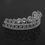 Maxbell Princess Stunning Crystal Hair Tiara Wedding Bridal Crown Veil Headband
