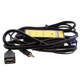 Maxbell Car 3.5mm MP3 Player AUX In Interface Adapter with USB For VW Seat Vario Skoda Octavia Ford