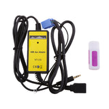 Maxbell Car 3.5mm MP3 Player AUX In Interface Adapter with USB For VW Seat Vario Skoda Octavia Ford