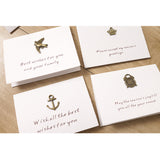 Maxbell Pack of 10 Mini Anchor Metal Wedding Invitation Greeting Gift Card Inc Envelopes