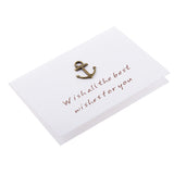 Maxbell Pack of 10 Mini Anchor Metal Wedding Invitation Greeting Gift Card Inc Envelopes