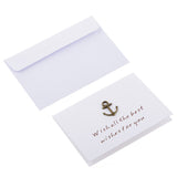 Maxbell Pack of 10 Mini Anchor Metal Wedding Invitation Greeting Gift Card Inc Envelopes