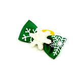 Maxbell Christmas Snowflake Pet Hair Rubber Band Rope Hair Ribbon Bow Dog Charm