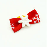 Maxbell Christmas Snowflake Pet Hair Rubber Band Rope Hair Ribbon Bow Dog Charm