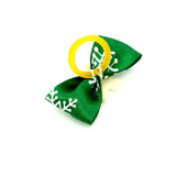 Maxbell Christmas Snowflake Pet Hair Rubber Band Rope Hair Ribbon Bow Dog Charm