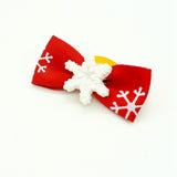 Maxbell Christmas Snowflake Pet Hair Rubber Band Rope Hair Ribbon Bow Dog Charm