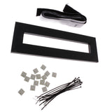 Maxbell Guitar Effects Pedal Board 40x13cm Pedalboard w/ Adhesive Tape & Fasten Ties