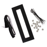 Maxbell Guitar Effects Pedal Board 40x13cm Pedalboard w/ Adhesive Tape & Fasten Ties