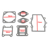Maxbell 6 Pieces Motor Gasket for 47cc 49cc 2 Stroke Mini Dirt Bikes Coolster QG-50