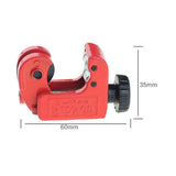 Maxbell Mini Copper Pipe Cutter 3mm-16mm Brass Tube Cutting Hand Tool Slicer Red 100mm