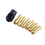 Maxbell 6 Pieces Drill Chuck Brass Mini Electric Bit Collets with Brass Screw Adapter