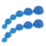 Maxbell Set Of 12 Pieces Professional Silicone Suction Vacuum Cup Body Face Skin Massage Cellulite Cupping Kit