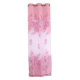 Maxbell 250*100cm Peony Beads Voile Curtain Living Room Window Tulle Curtain Purple