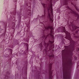 Maxbell 250*100cm Peony Beads Voile Curtain Living Room Window Tulle Curtain Purple