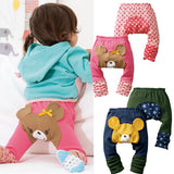 Maxbell Strawberry Pattern Toddler BabyLeggings PP Pants for Baby Height 80cm