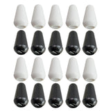 Maxbell 10Pcs White 4mm Plastic Toggle Switch Tips Knobs Cap for ST SQ Electric Guitars