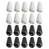 Maxbell 10Pcs White 4mm Plastic Toggle Switch Tips Knobs Cap for ST SQ Electric Guitars