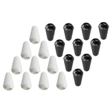 Maxbell 10Pcs White 4mm Plastic Toggle Switch Tips Knobs Cap for ST SQ Electric Guitars