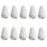 Maxbell 10Pcs White 4mm Plastic Toggle Switch Tips Knobs Cap for ST SQ Electric Guitars