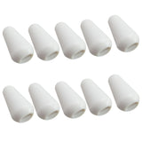 Maxbell 10Pcs White 4mm Plastic Toggle Switch Tips Knobs Cap for ST SQ Electric Guitars