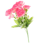 Maxbell 1 Bunch of Carnation Bunch Artificial Silk Flower Bouquet Plant Home Bedroom Hotel Office Desk Floral Decor Pink