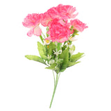 Maxbell 1 Bunch of Carnation Bunch Artificial Silk Flower Bouquet Plant Home Bedroom Hotel Office Desk Floral Decor Pink