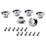 Maxbell 6Pcs Vintage Guitar Machine Head Tuning Peg Tuner Conversion Bushings Adapter Ferrules 8mm