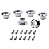 Maxbell 6Pcs Vintage Guitar Machine Head Tuning Peg Tuner Conversion Bushings Adapter Ferrules 8mm