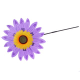 Maxbell Beautiful 36cm DIY Sunflower Windmill Wind Rotator Kid Outdoor Playground Toy Nursery Venue Decor Kits Purple