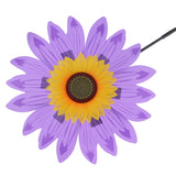 Maxbell Beautiful 36cm DIY Sunflower Windmill Wind Rotator Kid Outdoor Playground Toy Nursery Venue Decor Kits Purple