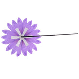 Maxbell Beautiful 36cm DIY Sunflower Windmill Wind Rotator Kid Outdoor Playground Toy Nursery Venue Decor Kits Purple