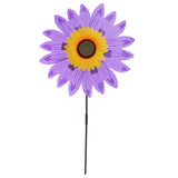 Maxbell Beautiful 36cm DIY Sunflower Windmill Wind Rotator Kid Outdoor Playground Toy Nursery Venue Decor Kits Purple