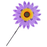 Maxbell Beautiful 36cm DIY Sunflower Windmill Wind Rotator Kid Outdoor Playground Toy Nursery Venue Decor Kits Purple