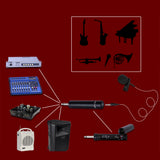 Maxbell Mic Adapter Connector Power Supply  6.5mm Jack for Piano Sax Violin Guitar Horn