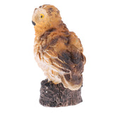 Maxbell Realistic Mini Brown Flying Owl Figurine Statue for Home Fairy Garden Yard Lawn DIY Decoration