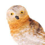 Maxbell Realistic Mini Brown Flying Owl Figurine Statue for Home Fairy Garden Yard Lawn DIY Decoration