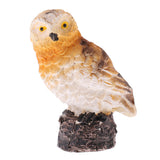 Maxbell Realistic Mini Brown Flying Owl Figurine Statue for Home Fairy Garden Yard Lawn DIY Decoration