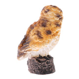 Maxbell Realistic Mini Brown Flying Owl Figurine Statue for Home Fairy Garden Yard Lawn DIY Decoration