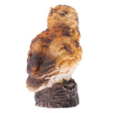 Maxbell Realistic Mini Brown Flying Owl Figurine Statue for Home Fairy Garden Yard Lawn DIY Decoration
