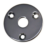 Maxbell Round Jack Plate Cover fr Les Paul or Tele Style Electric Guitar Bass Black