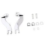 Maxbell Chrome Passenger Foot Peg Mounts Brackets For Harley Touring 1993-2015