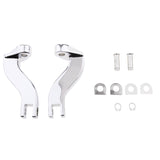 Maxbell Chrome Passenger Foot Peg Mounts Brackets For Harley Touring 1993-2015