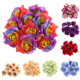 Maxbell Rose Artificial Single Side Flower DIY Wedding Hair Clip Light Orange