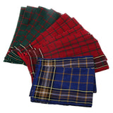 Maxbell Pack of 12 Men's Vintage Plaid Square Handkerchief Hanky Wedding Party Handkerchiefs Xmas