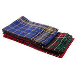 Maxbell Pack of 12 Men's Vintage Plaid Square Handkerchief Hanky Wedding Party Handkerchiefs Xmas