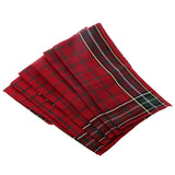 Maxbell Pack of 12 Men's Vintage Plaid Square Handkerchief Hanky Wedding Party Handkerchiefs Xmas