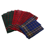 Maxbell Pack of 12 Men's Vintage Plaid Square Handkerchief Hanky Wedding Party Handkerchiefs Xmas