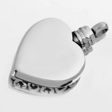 Maxbell Heart Shape Forever with me Carved Memorial Pet Ash Cremation Urn Pendant