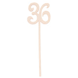 Maxbell Wooden Table Numbers 30 to 40 French Font Wedding Birthday Party Table Decor